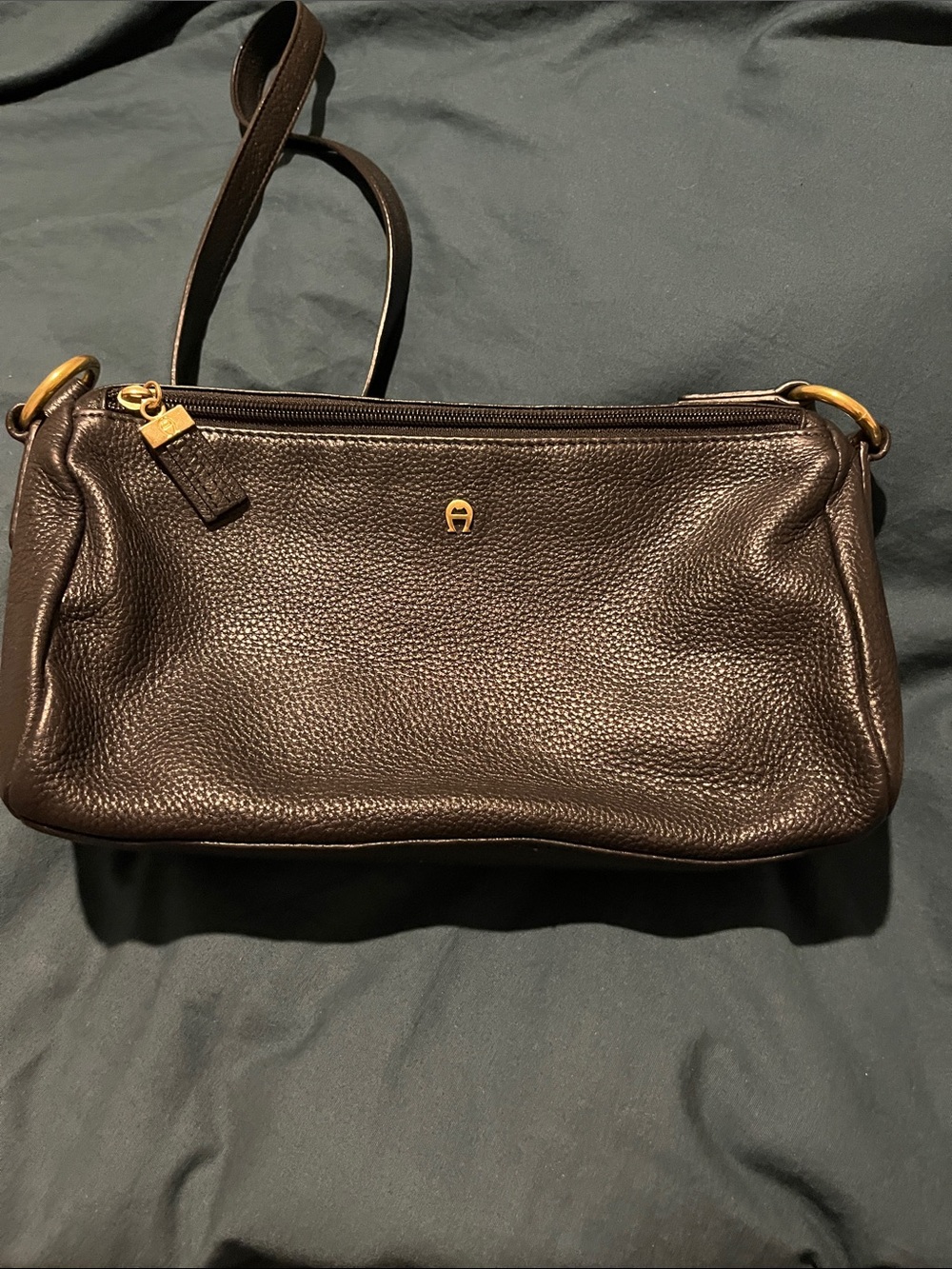 Etienne Aigner black handbag leather
